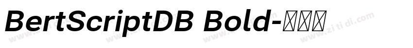 BertScriptDB Bold字体转换